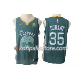 Golden State Warriors Kevin Durant 35 Nike 2017-18 Vihreä Miesten Pelipaidat Swingman 